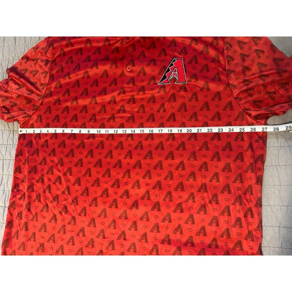NEW! Budweiser Arizona Diamondbacks Polo Men's XL MLB Baseball Dbacks Print NWOT - Picture 7 of 9